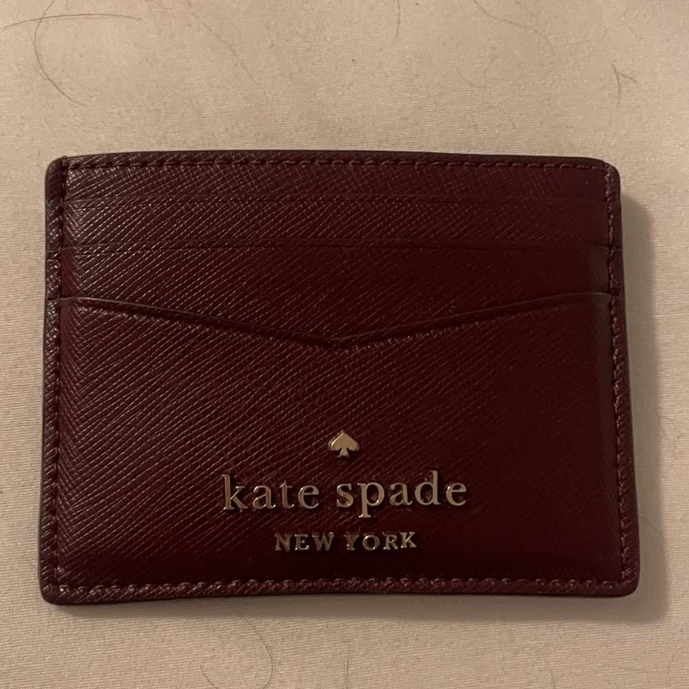 Kate Spade Leather Small Slim Card Wallet